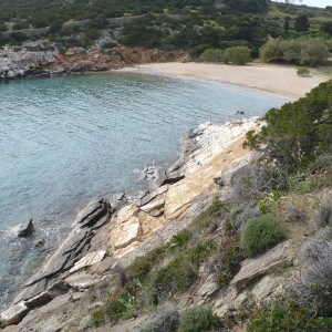 View of Trypiti beach