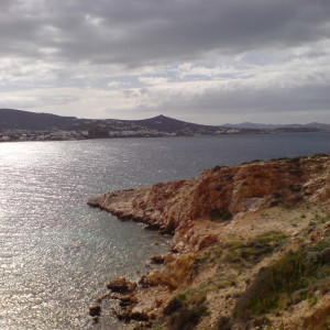 Parikia bay from Cape Krios, Paros, Greece