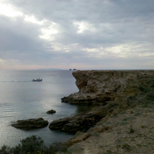 At Cape Aghios Fokas, Paros, Greece