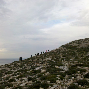 NW coast above Archilochos cave, Paros, Greece