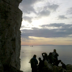 View of the Portes rocks, Paros, Greece