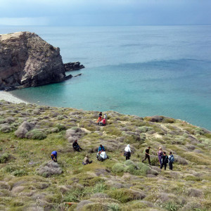 Encountering beautiful coves at north Antiparos