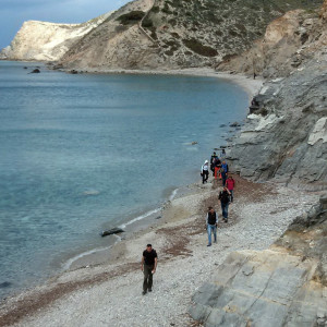 Back on the road after our swim, north Antiparos