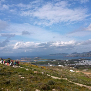 On return route above Antiparos town