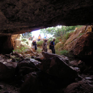 Entering the Cave of Nymphs, Parian Marble tour, Marathi, Paros